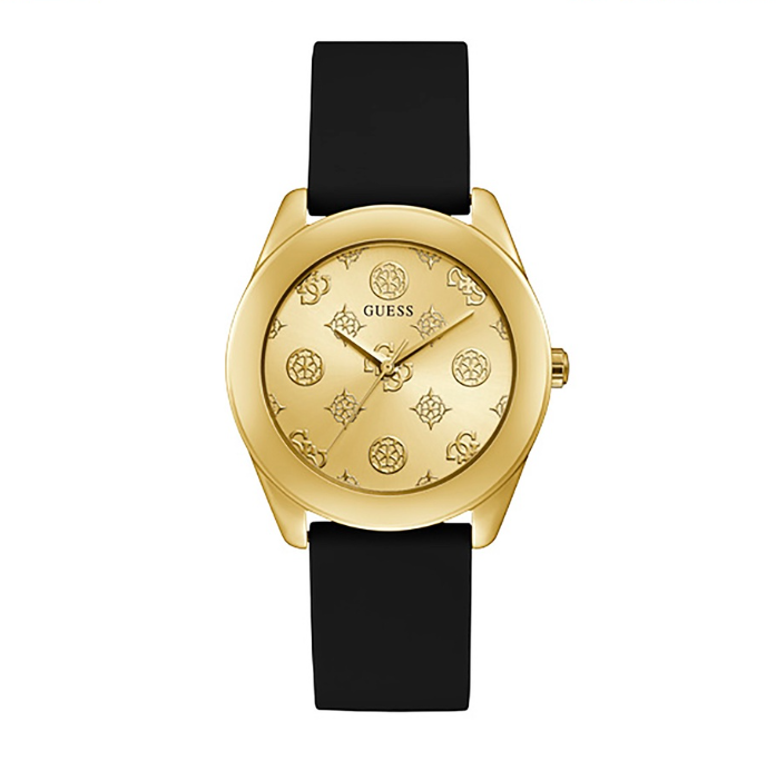Guess Fashion Black Rubber Watch for Women GW0107L2