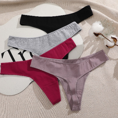 Cotton G-string Underwear for Women Panties Female Low Rise Girl Thong M-XL