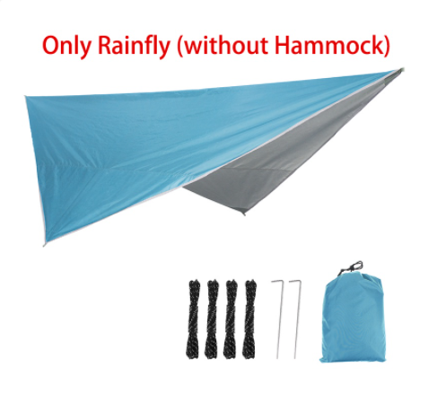 Portable Camping Hammock Waterproof UV-resistant Rainfly for Outdoor Camping Hiking