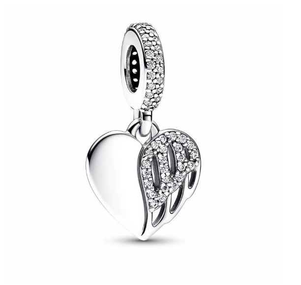 2023 New 925 Silver Pandora Charms Heart Love Family Bracelet Pendant Charm Jewelry S19