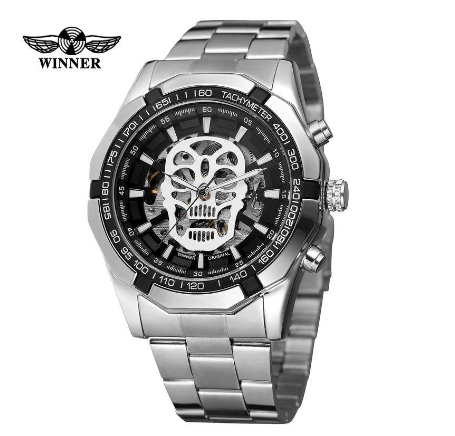 Men's Watch WINNER Automatic Mechanical Watch Authentic Business Waterproof Stainless Steel Watch For Men Original 7