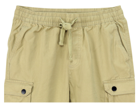 Pop Shop Men's Jogger Cargo Shorts w/ Drawstring (Safari)