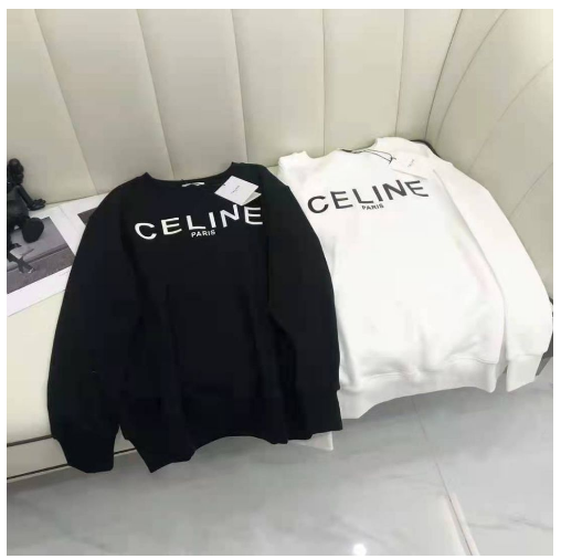 Cotton Hoodie Female CELI 1NE Cotton Hoodie Tide Brand Long Sleeve Men's Alphabet Print Collar + Hanging Tag