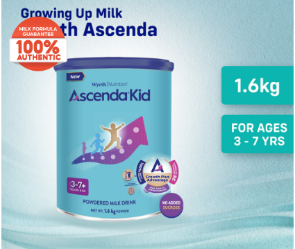 Wyeth Nutrition® ASCENDA® 4 KID Milk Drink for Children 3+ years old 1.6kg