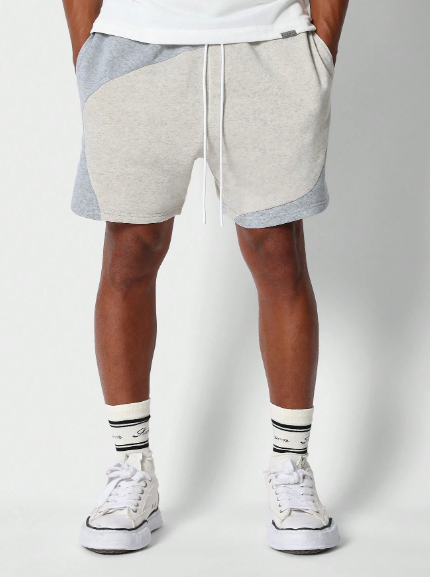 SUMWON Drop Crotch Colour Blocked Short