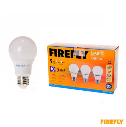 Firefly 9Watts Daylight 3 Bulb  Value Pack