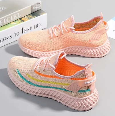 Hot Sale New Korean Ladies Rubber Shoes Fashion Casual Sports Running Shoes