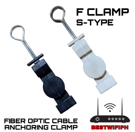 FIBER OPTIC CABLE ANCHORING CLAMP S-TYPE/ F CLAMP / FTTH CLAMP