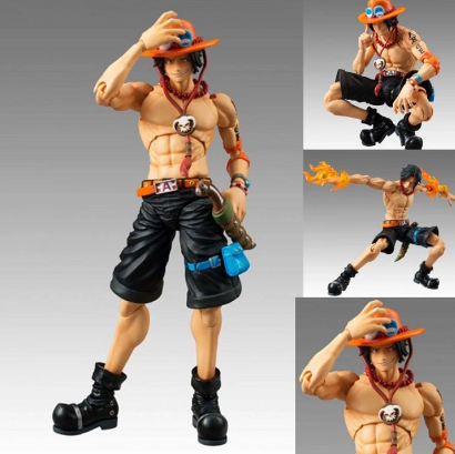 Pirate/One Piece 18CM Fire Fist Ace PVC Action Figure Dolls Joint Movable Habby Collection Decoration