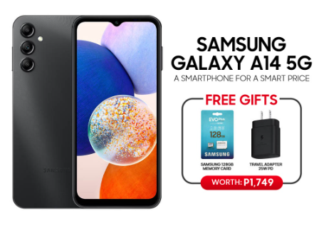 Samsung Galaxy A14 5G Smartphone | 6GB RAM+128GB ROM | 6.6” FHD+ PLS Display | MTK Density 700