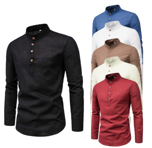 Summer Men's Shirt Slim Business Casual Long-sleeved Shirt Men's Clothing Men Fashion Shirt