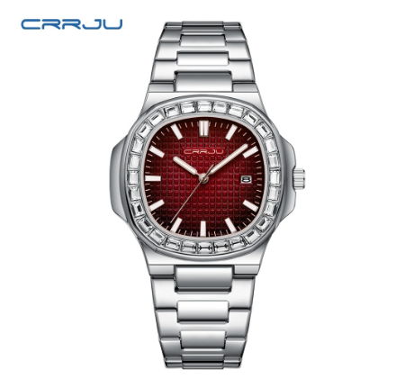 CRRJU watches top luxury original authentic high end fashion trend casual minimalist stainless steel design creative dial quartz waterproof Watch 4