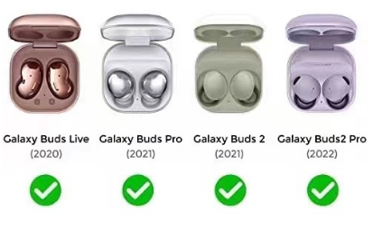 Galaxy Buds 2/Galaxy Buds Pro/Galaxy Buds Live Case with Lock, Full Body Rugged Case for Men Women Shockproof Protective Skin Cover