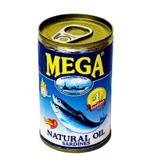 Mega Sardines in Natural Oil 155g
