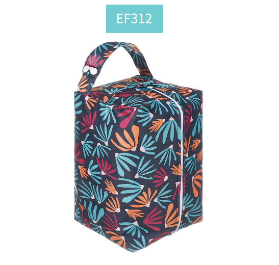 Happyflute Baby Diaper Pads Reusable Waterproof Fashion Prints Wet  Dry Cloth Wet Bag Mums Storage Travel Nappy Bag 001