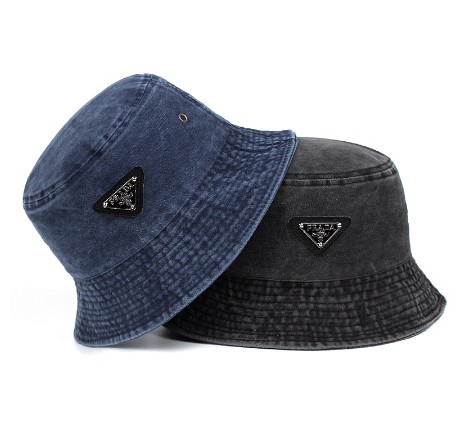 High Quality Denim Bucket Hat Fashion Men's Washbasin Hat Women's Distressed Shade Bucket Hat