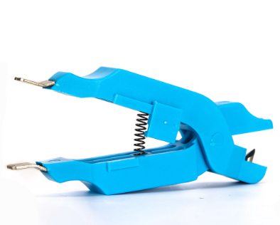 Portable 9.5cm Blue ABS Stainless Steel Boat Fishing Line Spring Pliers Clamp