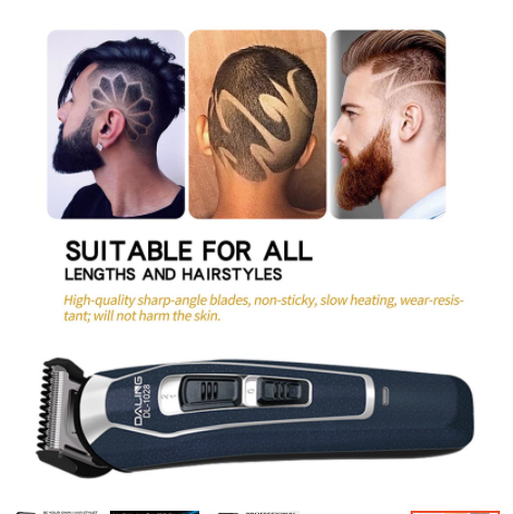 Hair Trimmer HairCut Hair Razor Electric Hair Clipper USB Rechargable Razor for Men Pet Hair Razor