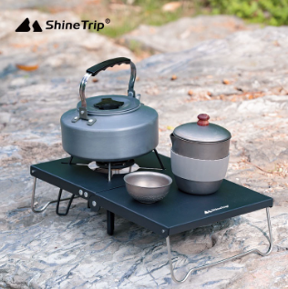 Outdoor Camping Tent Aluminum Alloy Portable Card Stove Table Mini Folding