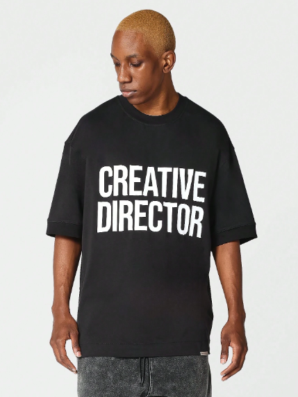 SUMWON Oversized Fit Tee With Graphic Print