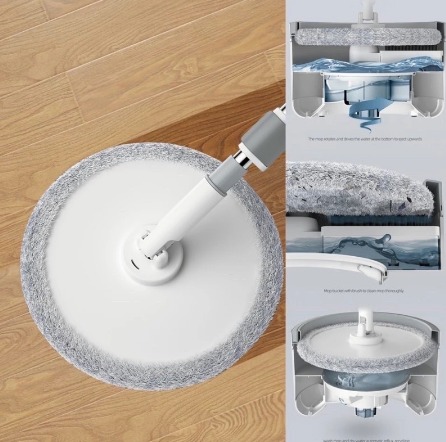 Magic Spin Mop With Spinner And Squeezer Mop For Floor Bucket Tornado Falt Mop Rotating Turbo