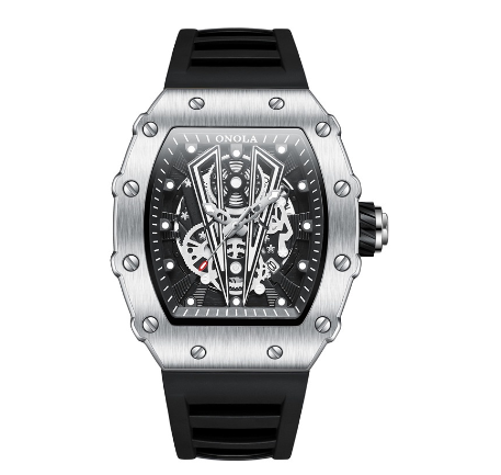 ONOLA 3826 Fashion Trend Casual Waterproof Quartz Men's Watch Silicone Band Sports 7