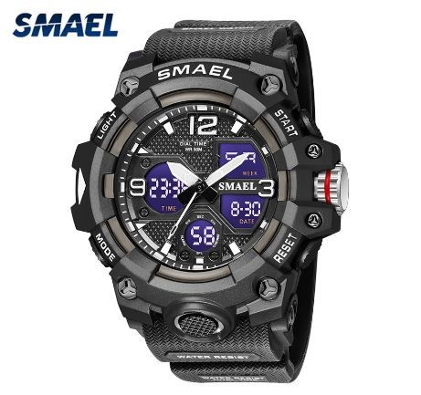 SMAEL Brand Waterproof Watch Men Casual LED Digital Sports Quartz Watch Fashion Multifunction Watches Original 8008 m7