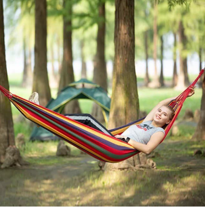 Portable Camping Cotton Rope Outdoor Hammock Duyan