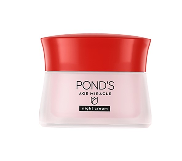 Ponds Age Miracle Anti Aging Night Cream with 15X Retinol C and Niacinamide to Boost Collagen 10G