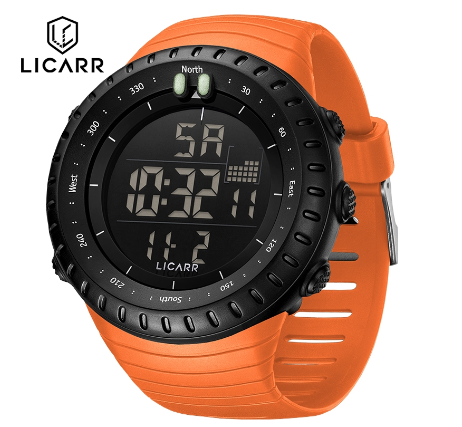 LICARR Brand Original Men's Watch Stopwatch Fashion Sports Light Calendar Waterproof 9521 05