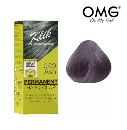KLIK Permanent Hair Color Cream 60ML - 0.19 Ash