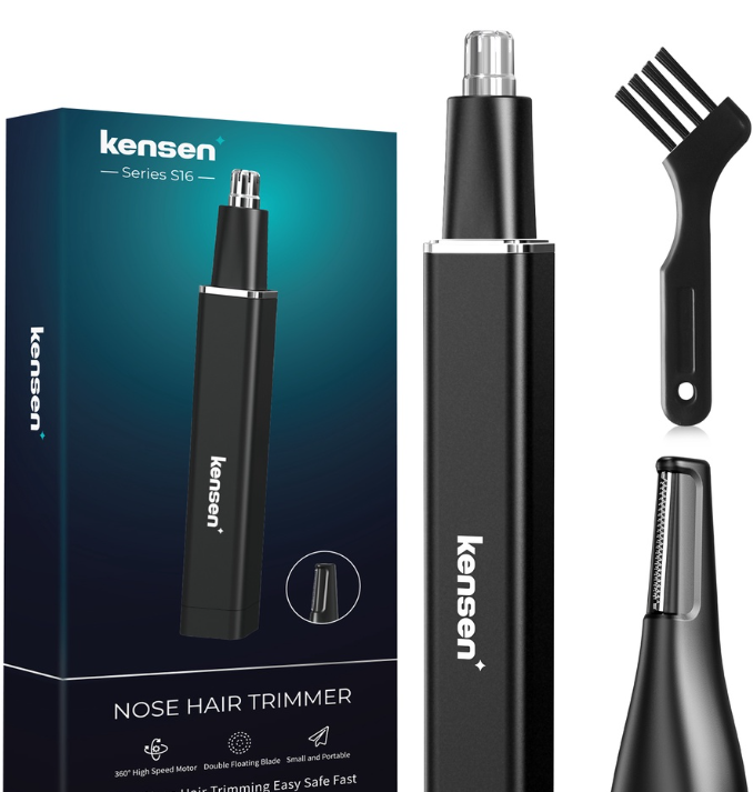Kensen Multifunctional Nose Hair Trimmer Eyebrows Shaver Facial Hair Remover Electric Eyebrow Trimmer Ear Face Clean Razor Removal