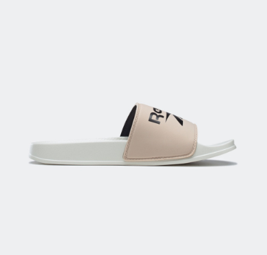 Reebok Men's Fulgere Slide Swim (Chalk/Soft Ecru/Core Black)