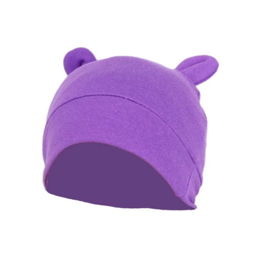 Some Cute Ears Baby Hat Solid Color Beanie Cap Newborn Infants Toddler Autumn Winter Bonnet BB6