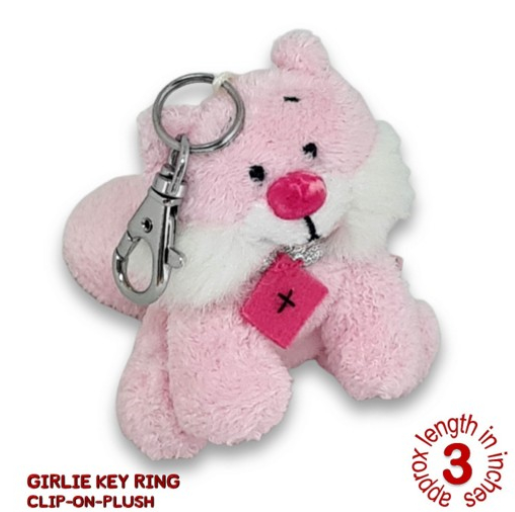 KC0415 Key Clips Rings Hanging Plushies Bag Charm Stuffed Toys KC31