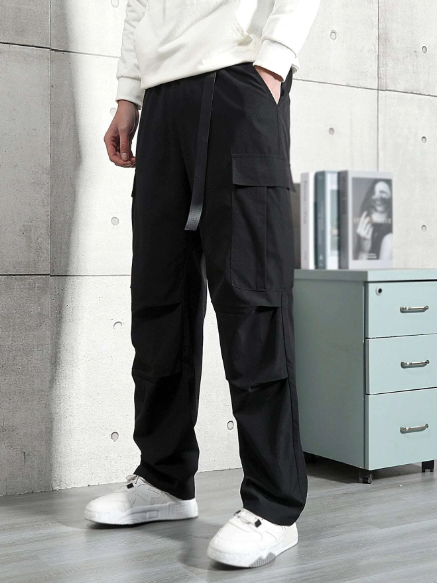 Manfinity Men Flap Pocket Side Cargo Pants