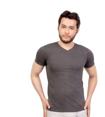 Hanes Premium Slim Fit High V-Neck