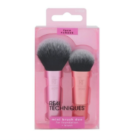 [NEW] Real Techniques Mini Brush Duo - Mini Multitask Makeup Brush and Mini Expert Face Brush
