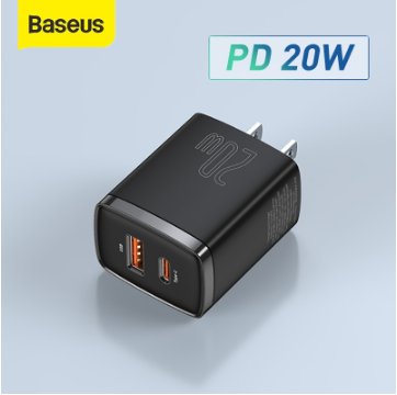 Baseus 20W U+C Quick Charger Support PD3.0 QC3.0 USB+Type-c Charger for i13 Tablet Huawei Mate 20