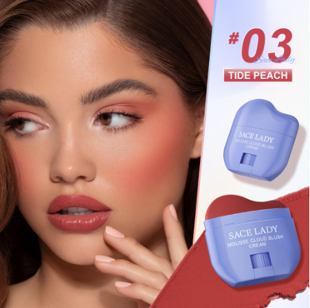 SACE LADY Natural Lightweight Blush High Pigment Blush Soft Waterproof Blusher Powder Face Makeup