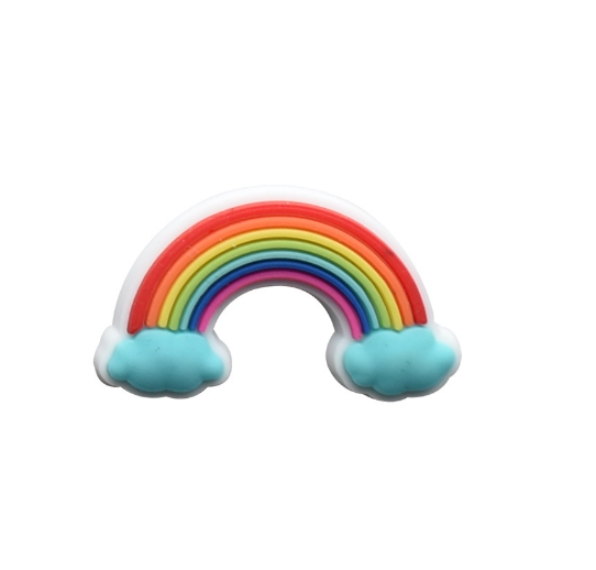 Cute Bear Cat Jibits for Croc Rainbow Jibbits Charm Mermaid Shoe Charms Pins Karol G Singer Jibitz Crocks for Girls Shoes Accessories S32