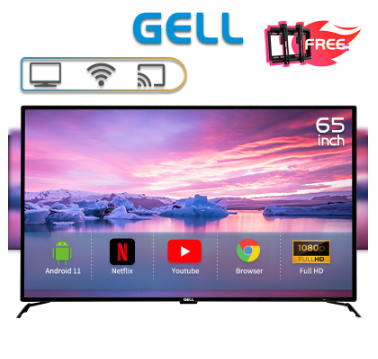 Gell Android TV S Gell Android TV Smart Flat Screen LED TV 65 Inches Smart Flat Screen LED TV 65 Inches