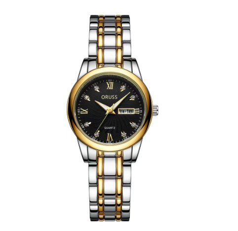 Original ORUSS Women Waterproof Simple Ultra-Thin Luxury Business Fashion Watch Automatic Quartz Dual Watch F3