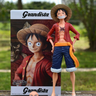 27cm Anime One Piece Figurine Luffy PVC Statue Action Figure Monkey D Luffy Classic Smiley Model