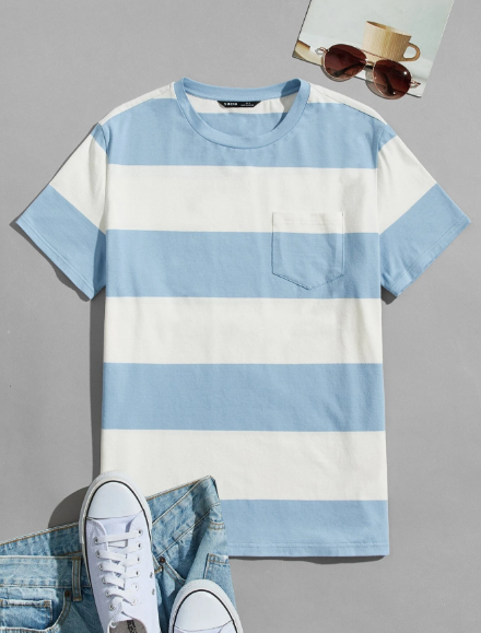 Manfinity Hypemode Men Pocket Patched Colorblock Tee
