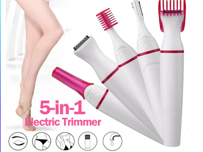 5 In 1 Women Hair Removal Shaver Female Electric Shaving Machine Mini Trimmer Razor
