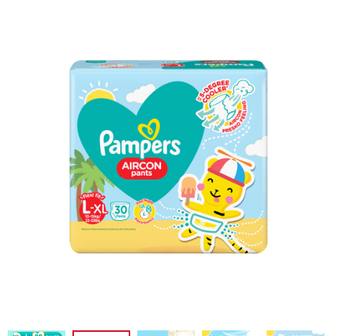 Pampers Aircon Pants Diapers Large 30s x 1 pack (30 pcs) - 10-15kg