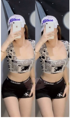 Cycling black short for women