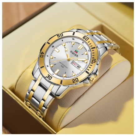 Original Luxury Fashion Watch Luminous Calendar Waterproof Business Simple Quartz Watch M7