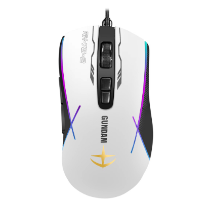 Zeus x Gundam ( GD-001BLACK ) RGB LED Wired Gaming Mouse RGB Backlit - GD-001 BLACK EDITION